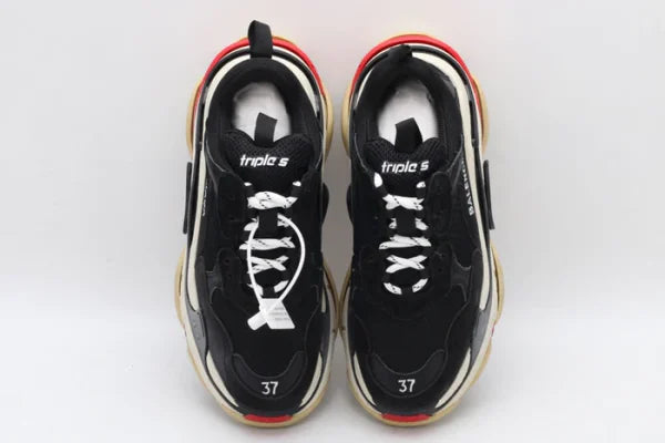 Balenciaga Triple S – Black White Red
